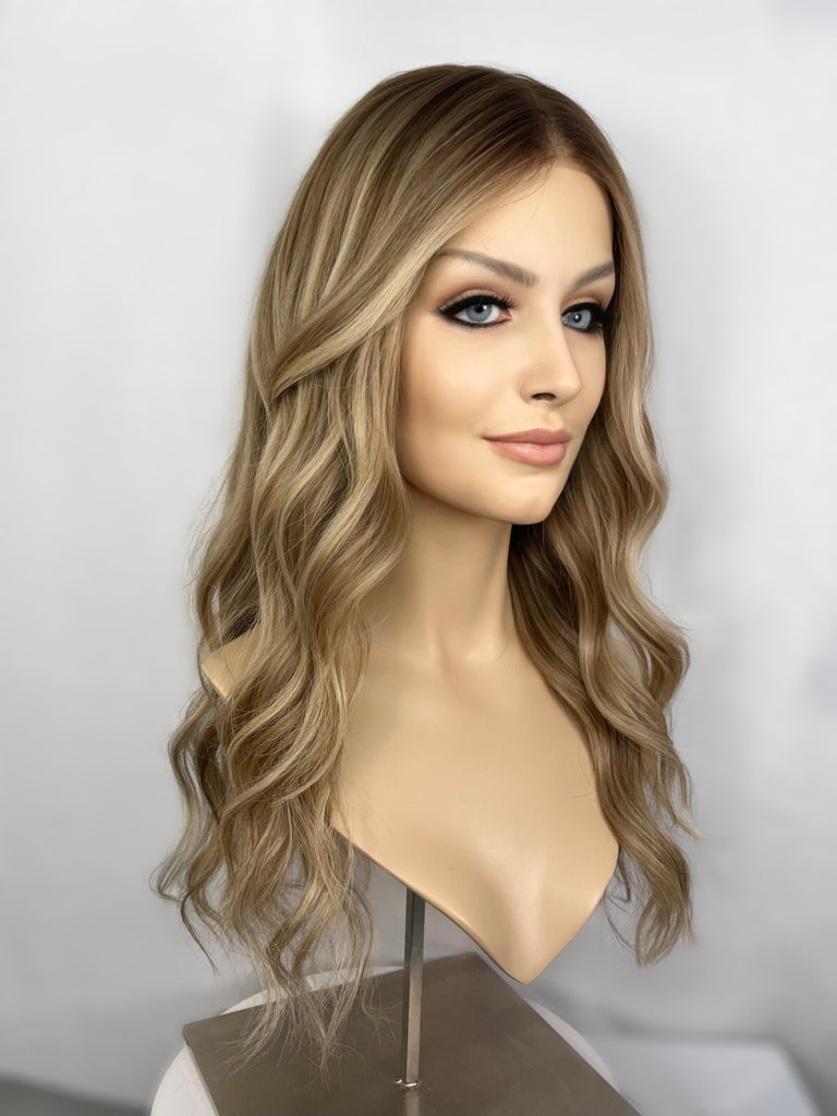 lace top human hair wig - hairalicious wigs - blonde human hair wig - lace top wigs for women - breathable human hair wigs - affordable natural hair wigs - full coverage human hair wigs