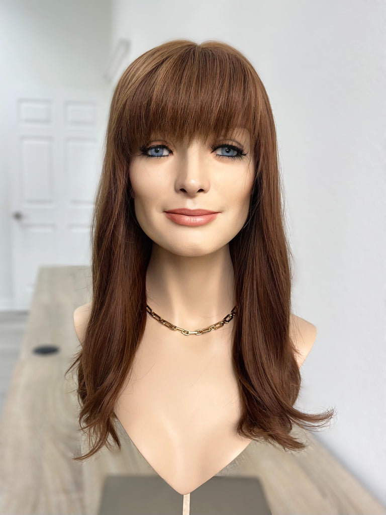 lace top human hair wig - blonde human hair wig - lace top wigs for women - breathable human hair wigs - affordable natural hair wigs - full coverage human hair wigs