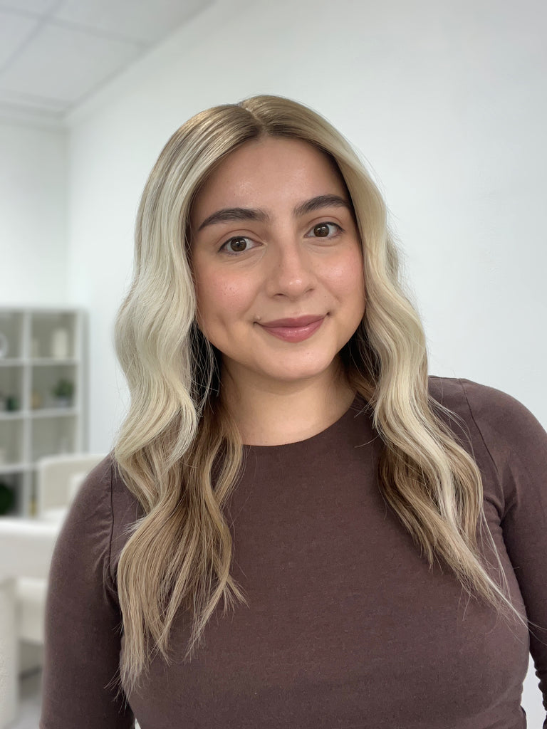  lace top human hair wig - blonde human hair wig - lace top wigs for women - breathable human hair wigs - affordable natural hair wigs - full coverage human hair wigs
