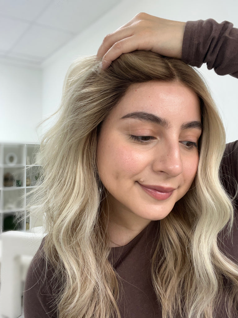  lace top human hair wig - blonde human hair wig - lace top wigs for women - breathable human hair wigs - affordable natural hair wigs - full coverage human hair wigs
