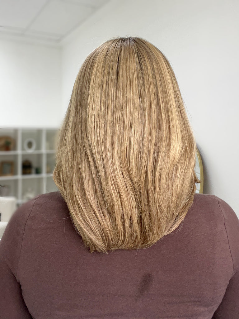  lace top human hair wig - blonde human hair wig - lace top wigs for women - breathable human hair wigs - affordable natural hair wigs - full coverage human hair wigs
