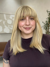 Serenity Wigs and Toppers Silk Top Wig - Buttery Blonde with Highlights - R3996