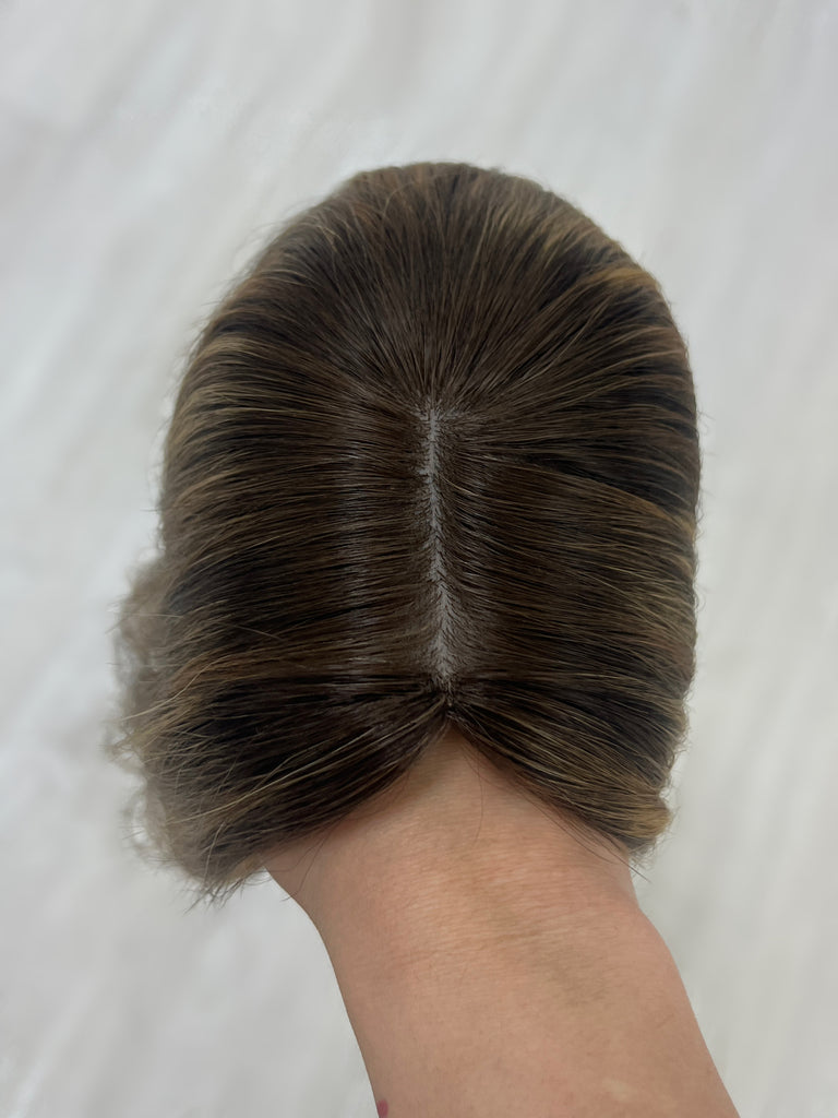 human hair toppers for women - silk or lace hair topper - gently used hair topper - silk top topper - hair topper hairstyles - used toppers for sale 

