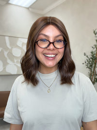 Follea Style Silk Top, Lace Front Wig - Latte 3060 Chestnut Brown - R4016