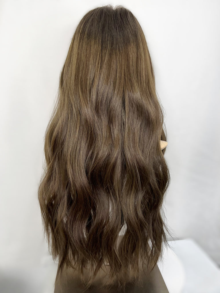 Highline Lace Top Wig, "Mousse Brown" (R1743) - Silk or Lace