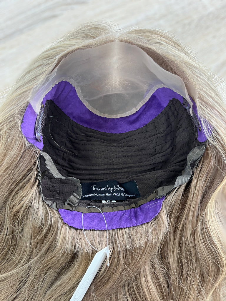 lace top human hair wig - blonde human hair wig - lace top wigs for women - breathable human hair wigs - affordable natural hair wigs - full coverage human hair wigs