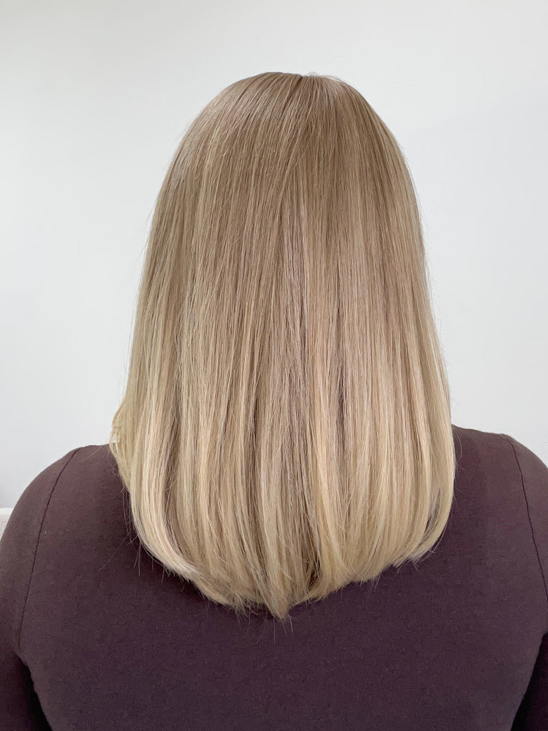  lace top human hair wig - blonde human hair wig - lace top wigs for women - breathable human hair wigs - affordable natural hair wigs - full coverage human hair wigs
