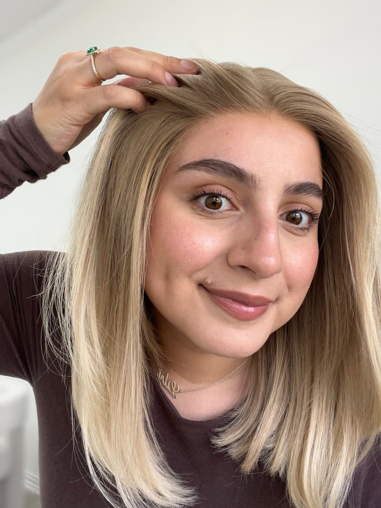  lace top human hair wig - blonde human hair wig - lace top wigs for women - breathable human hair wigs - affordable natural hair wigs - full coverage human hair wigs
