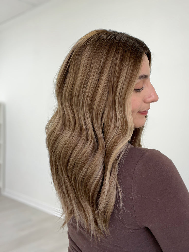 lace top human hair wig - brunette human hair wig - lace top wigs for women - breathable human hair wigs - affordable natural hair wigs - full coverage human hair wigs
