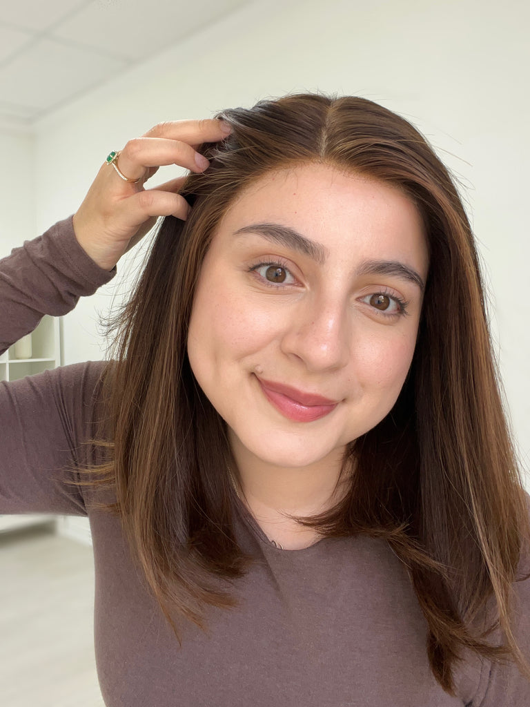 lace top human hair wig - brunette human hair wig - lace top wigs for women - breathable human hair wigs - affordable natural hair wigs - full coverage human hair wigs
