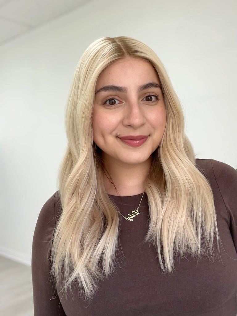  lace top human hair wig - blonde human hair wig - lace top wigs for women - breathable human hair wigs - affordable natural hair wigs - full coverage human hair wigs
