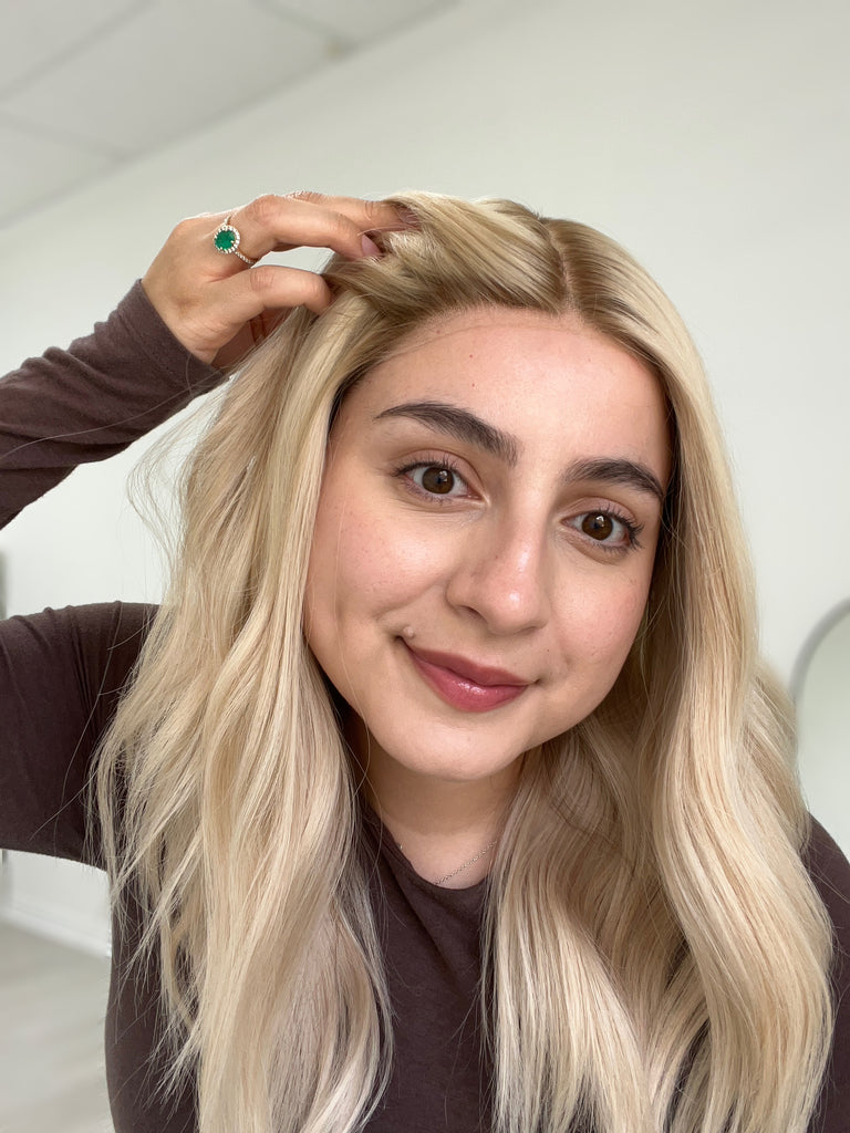  lace top human hair wig - blonde human hair wig - lace top wigs for women - breathable human hair wigs - affordable natural hair wigs - full coverage human hair wigs
