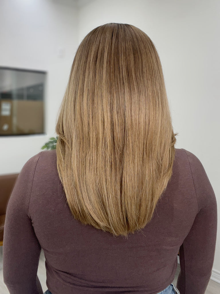  lace top human hair wig - blonde human hair wig - lace top wigs for women - breathable human hair wigs - affordable natural hair wigs - full coverage human hair wigs
