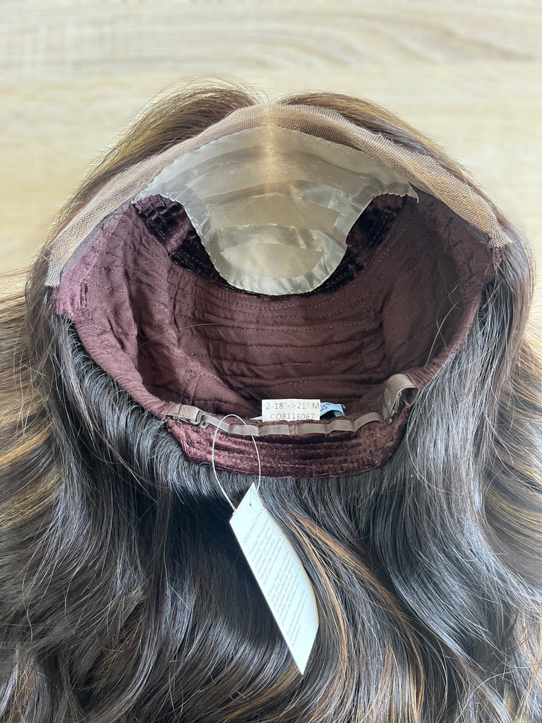 lace top human hair wig - brunette human hair wig - lace top wigs for women - breathable human hair wigs - affordable natural hair wigs - full coverage human hair wigs