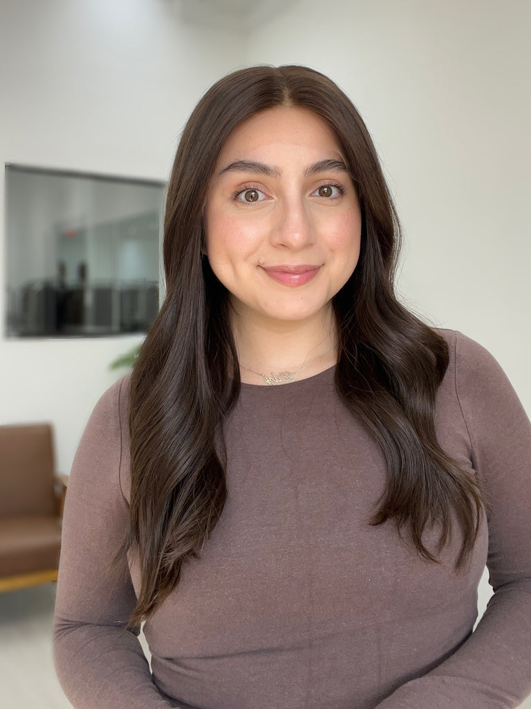 lace top human hair wig - brunette human hair wig - lace top wigs for women - breathable human hair wigs - affordable natural hair wigs - full coverage human hair wigs
