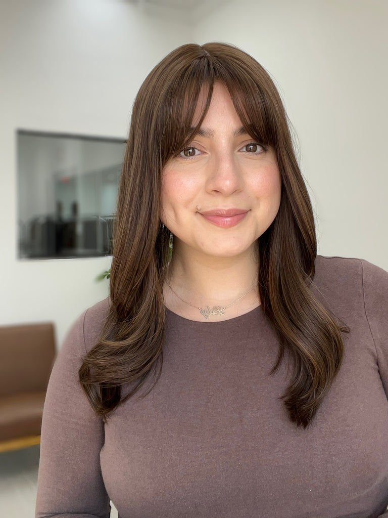 human hair toppers for women - silk or lace hair topper - gently used hair topper - silk top topper - hair topper hairstyles - used toppers for sale 
