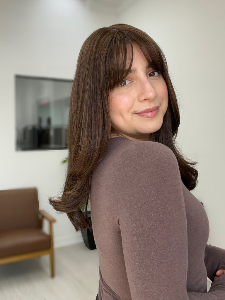 human hair toppers for women - silk or lace hair topper - gently used hair topper - silk top topper - hair topper hairstyles - used toppers for sale 
