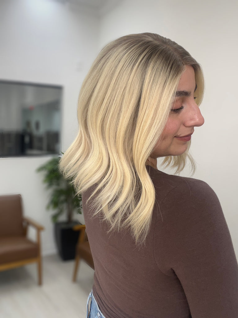 lace top human hair wig - blonde human hair wig - lace top wigs for women - breathable human hair wigs - affordable natural hair wigs - full coverage human hair wigs
