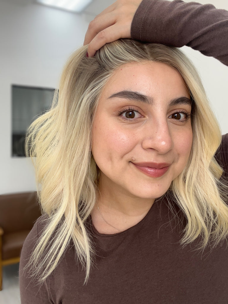 lace top human hair wig - blonde human hair wig - lace top wigs for women - breathable human hair wigs - affordable natural hair wigs - full coverage human hair wigs
