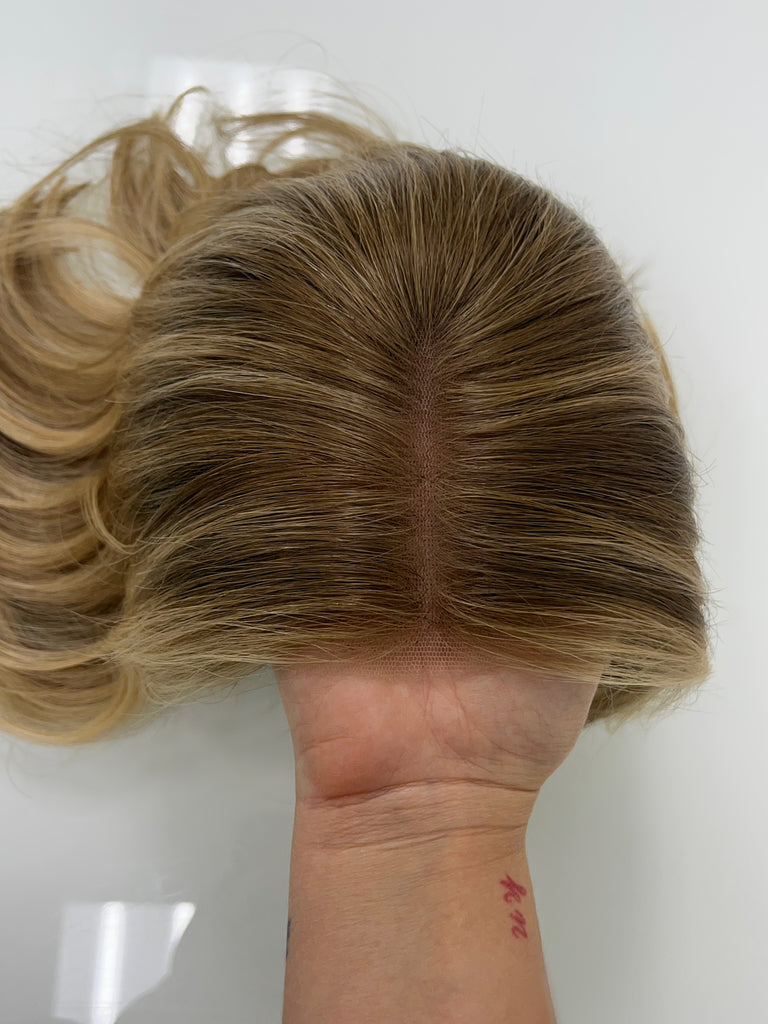  lace top human hair wig - blonde human hair wig - lace top wigs for women - breathable human hair wigs - affordable natural hair wigs - full coverage human hair wigs
