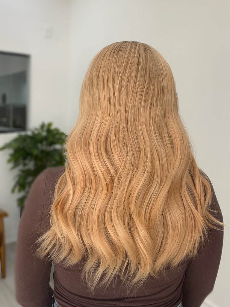  lace top human hair wig - blonde human hair wig - lace top wigs for women - breathable human hair wigs - affordable natural hair wigs - full coverage human hair wigs
