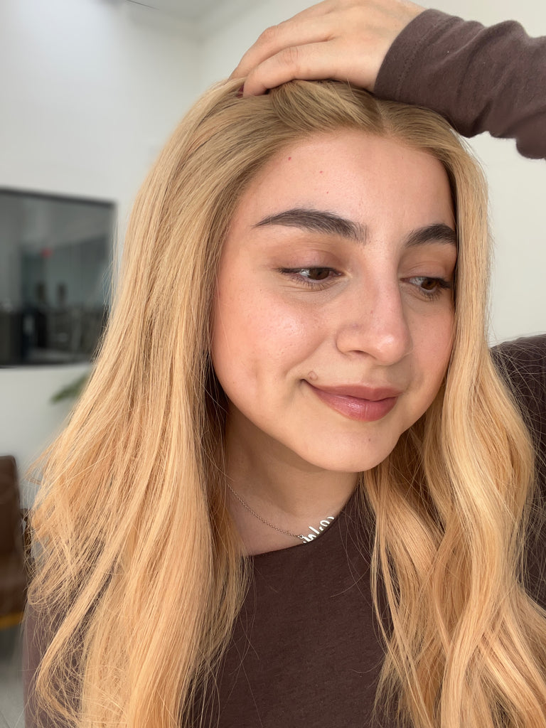  lace top human hair wig - blonde human hair wig - lace top wigs for women - breathable human hair wigs - affordable natural hair wigs - full coverage human hair wigs
