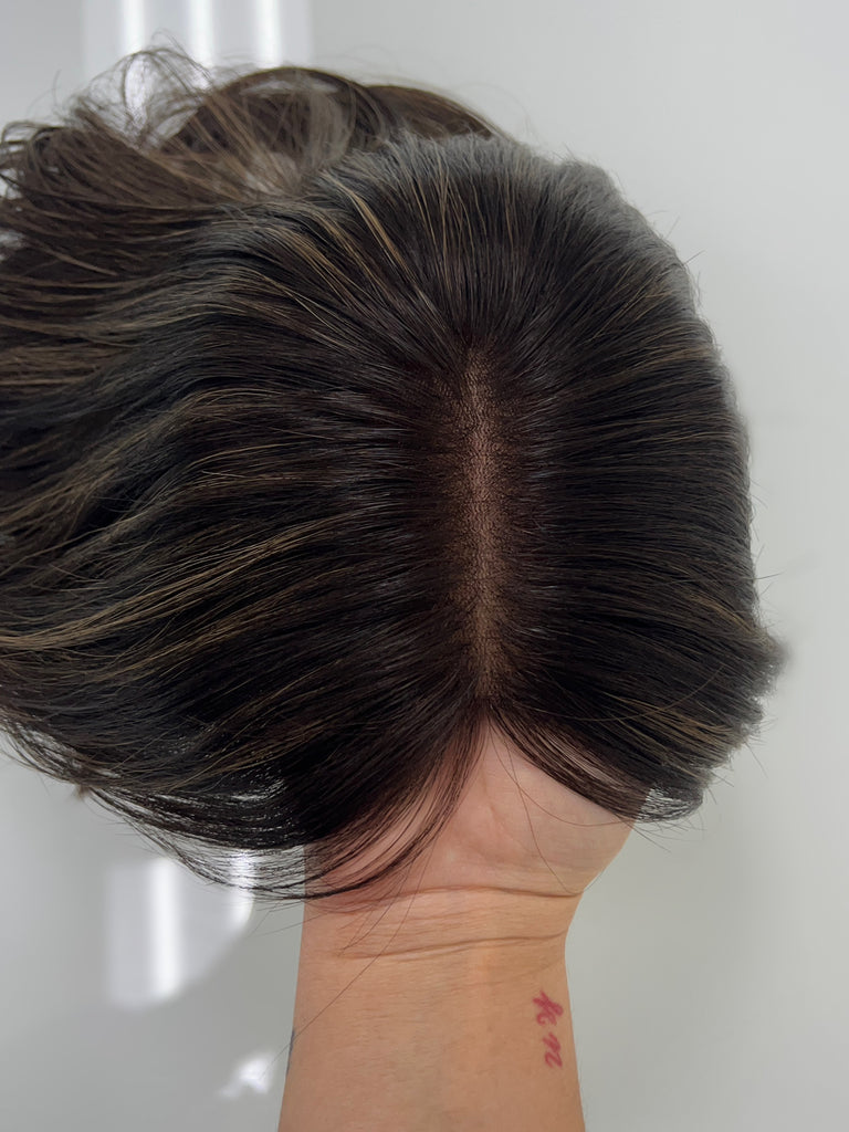 human hair toppers for women - silk or lace hair topper - gently used hair topper - silk top topper - hair topper hairstyles - used toppers for sale 

