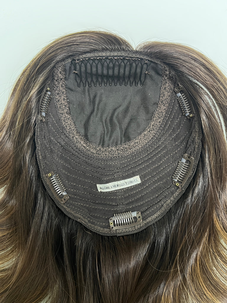 human hair toppers for women - silk or lace hair topper - gently used hair topper - silk top topper - hair topper hairstyles - used toppers for sale 
