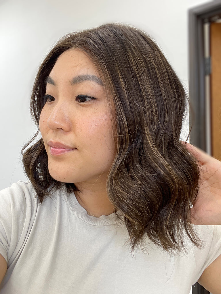 lace top human hair wig - brunette human hair wig - lace top wigs for women - breathable human hair wigs - affordable natural hair wigs - full coverage human hair wigs
