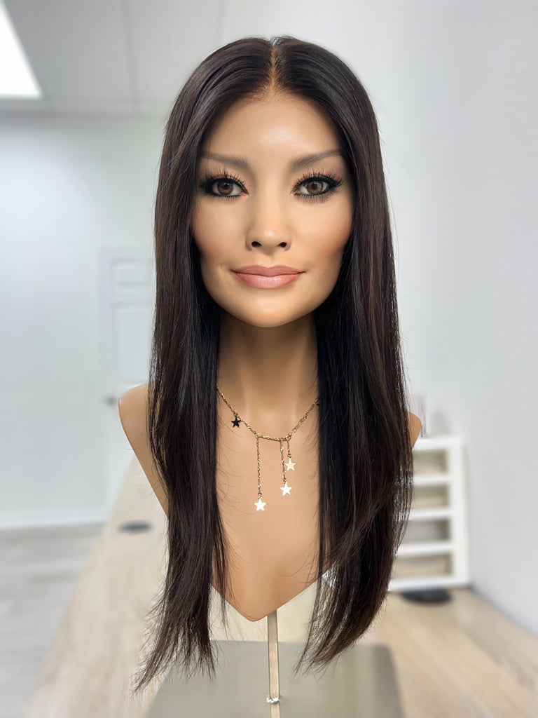  lace top human hair wig - black human hair wig - lace top wigs for women - breathable human hair wigs - affordable natural hair wigs - full coverage human hair wigs