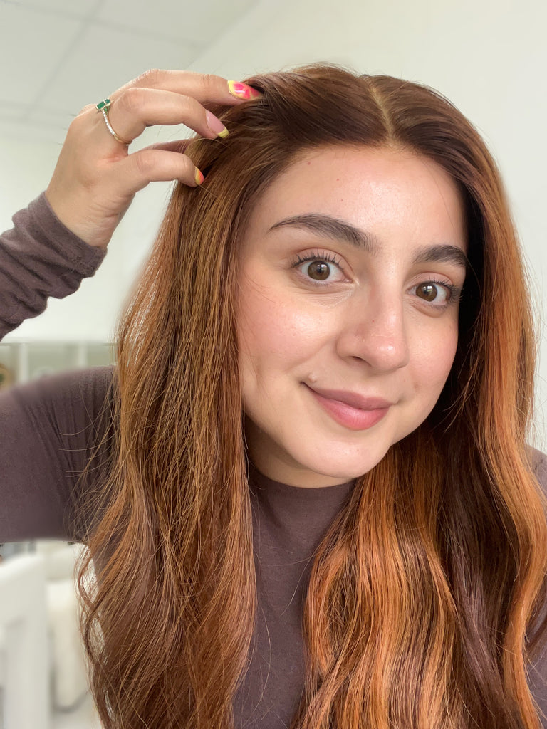 lace top human hair wig - red human hair wig - lace top wigs for women - breathable human hair wigs - affordable natural hair wigs - full coverage human hair wigs