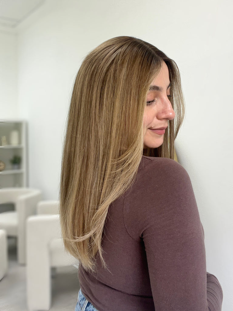  lace top human hair wig - blonde human hair wig - lace top wigs for women - breathable human hair wigs - affordable natural hair wigs - full coverage human hair wigs