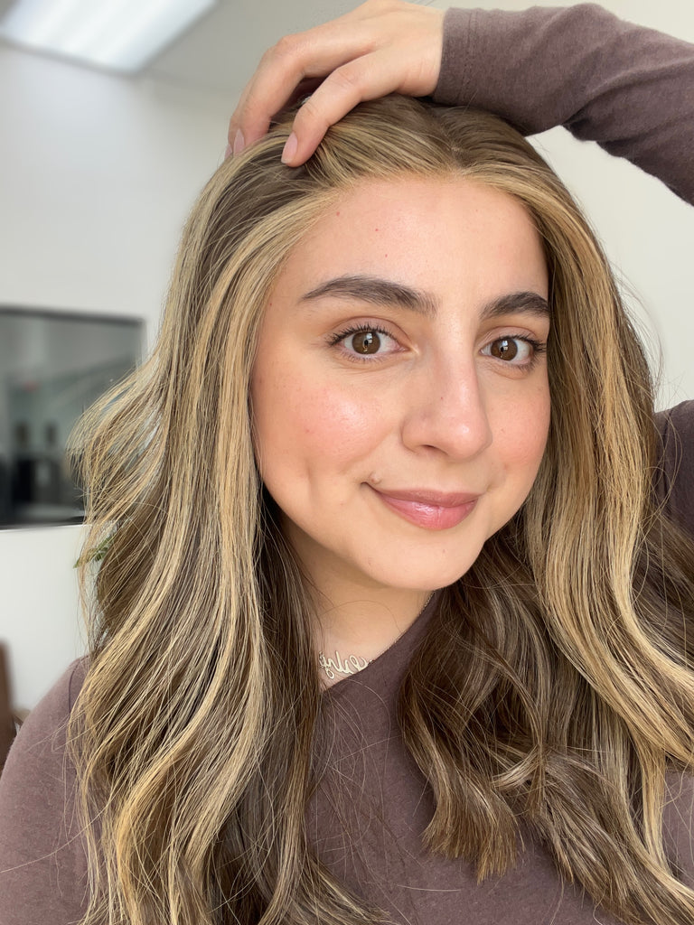 lace top human hair wig - brunette human hair wig - lace top wigs for women - breathable human hair wigs - affordable natural hair wigs - full coverage human hair wigs