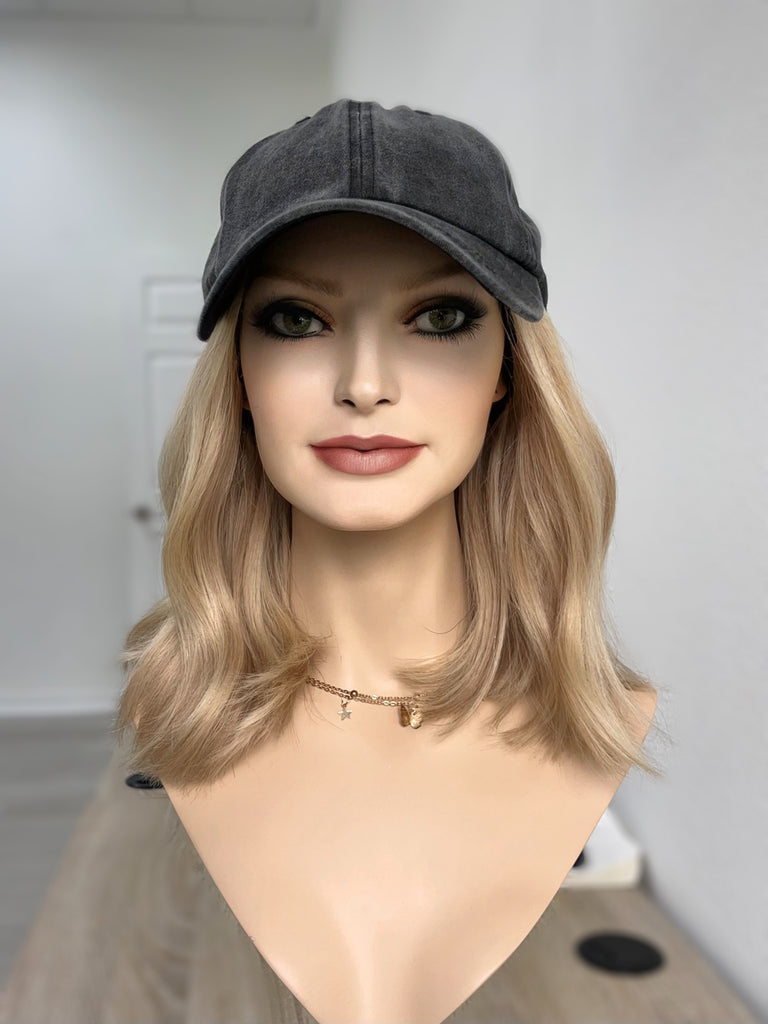 natural movement hair wigs - hat wigs - non-slip human hair wigs - easy to style human hair wig 