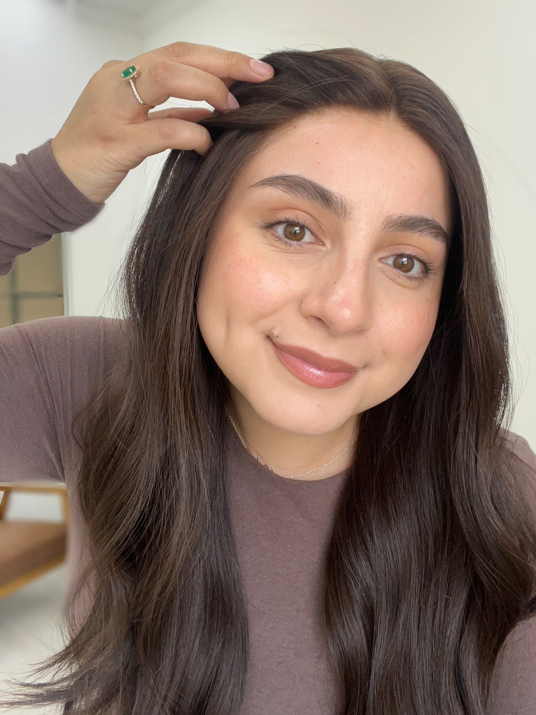 lace top human hair wig - brunette human hair wig - lace top wigs for women - breathable human hair wigs - affordable natural hair wigs - full coverage human hair wigs
