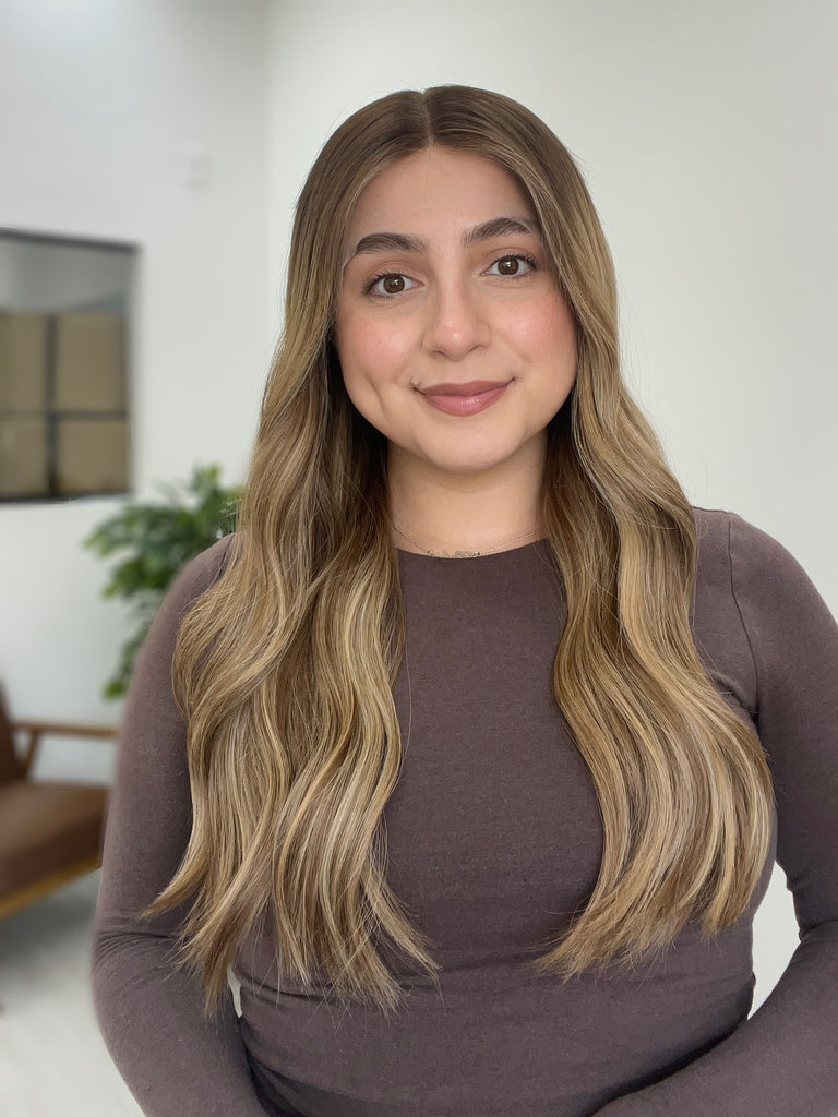  lace top human hair wig - blonde human hair wig - lace top wigs for women - breathable human hair wigs - affordable natural hair wigs - full coverage human hair wigs

