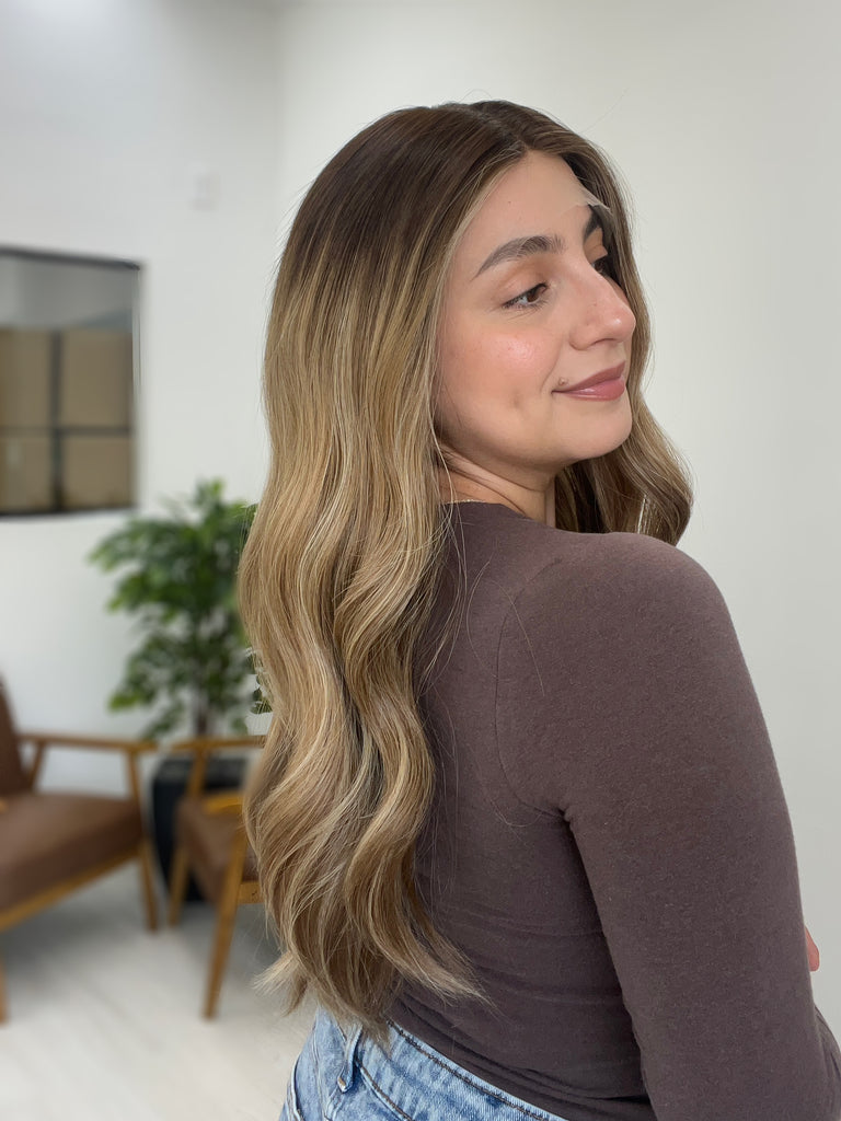  lace top human hair wig - blonde human hair wig - lace top wigs for women - breathable human hair wigs - affordable natural hair wigs - full coverage human hair wigs

