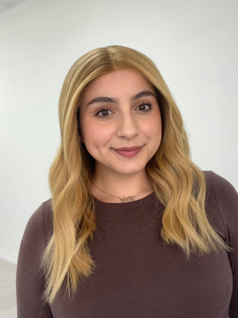  lace top human hair wig - blonde human hair wig - lace top wigs for women - breathable human hair wigs - affordable natural hair wigs - full coverage human hair wigs
