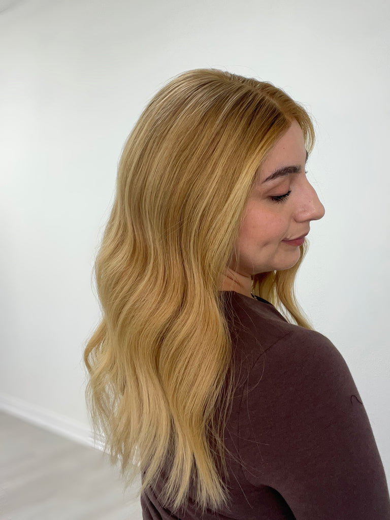  lace top human hair wig - blonde human hair wig - lace top wigs for women - breathable human hair wigs - affordable natural hair wigs - full coverage human hair wigs
