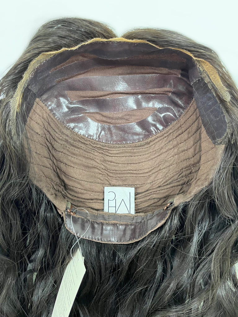 silk top lace front wavy wig - black wavy lace front wig - lightly worn wig - madison wigs - madison comfort cap wig - preloved wig - wigs for women - affordable natural hair wigs - buy used wigs