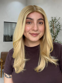 The Wig Fairy Mono-Mor Collection Silk Top, Lace Front Wig - Bright Buttery Blonde - R3806