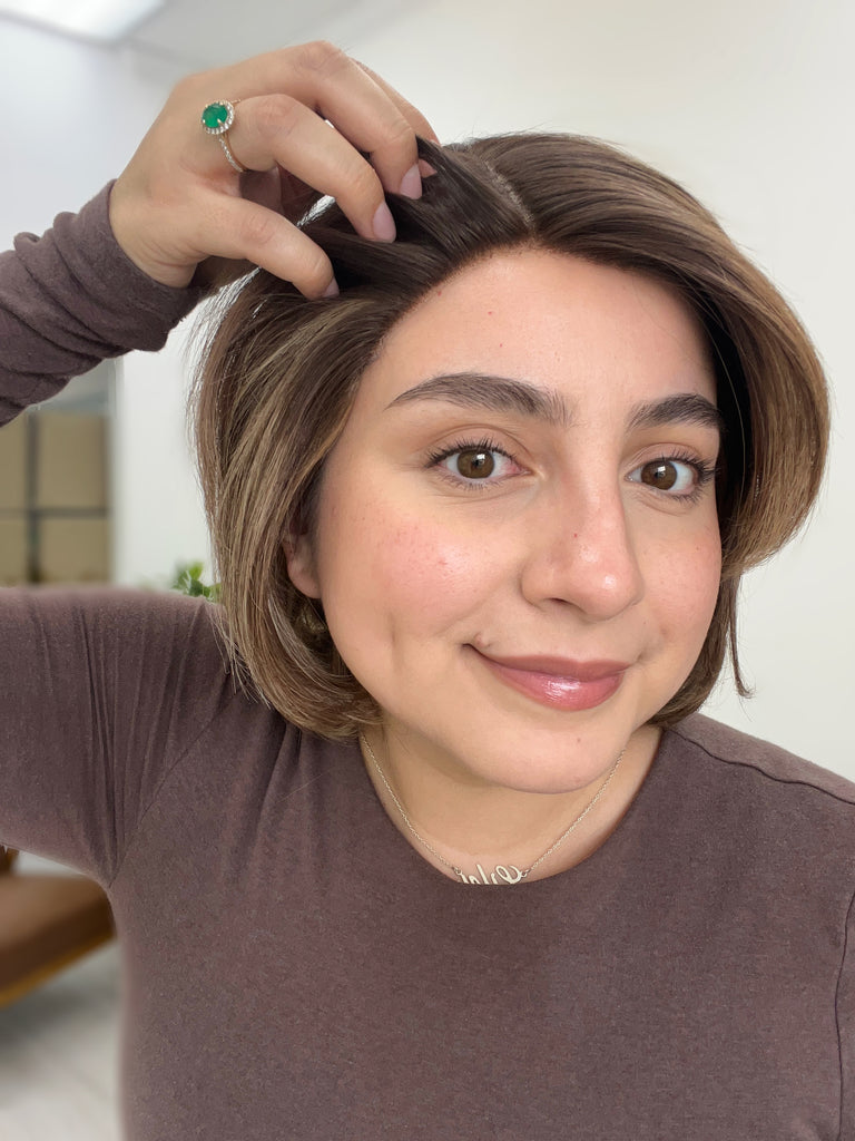 silk top lace front wig - lace front wig - lightly worn wig - preloved wig - wigs for women - affordable natural hair wigs - buy used wigs 

