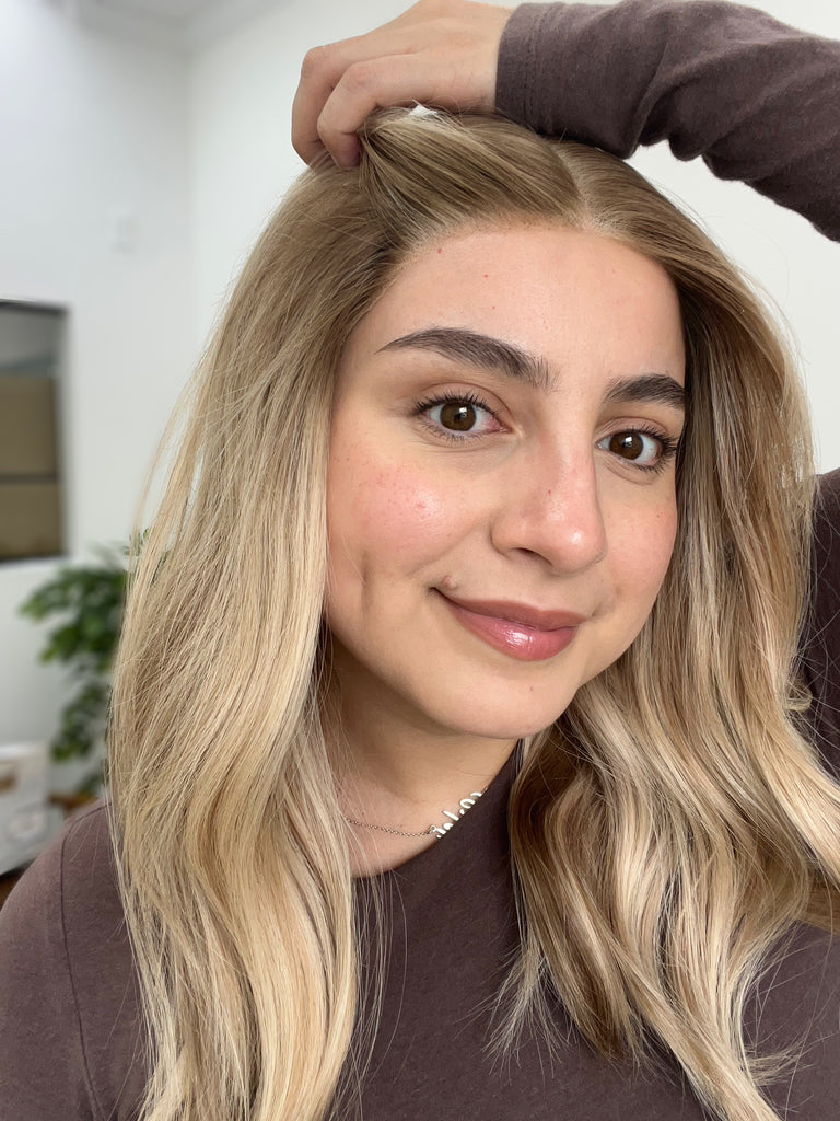 lace top human hair wig - blonde human hair wig - lace top wigs for women - breathable human hair wigs - affordable natural hair wigs - full coverage human hair wigs

