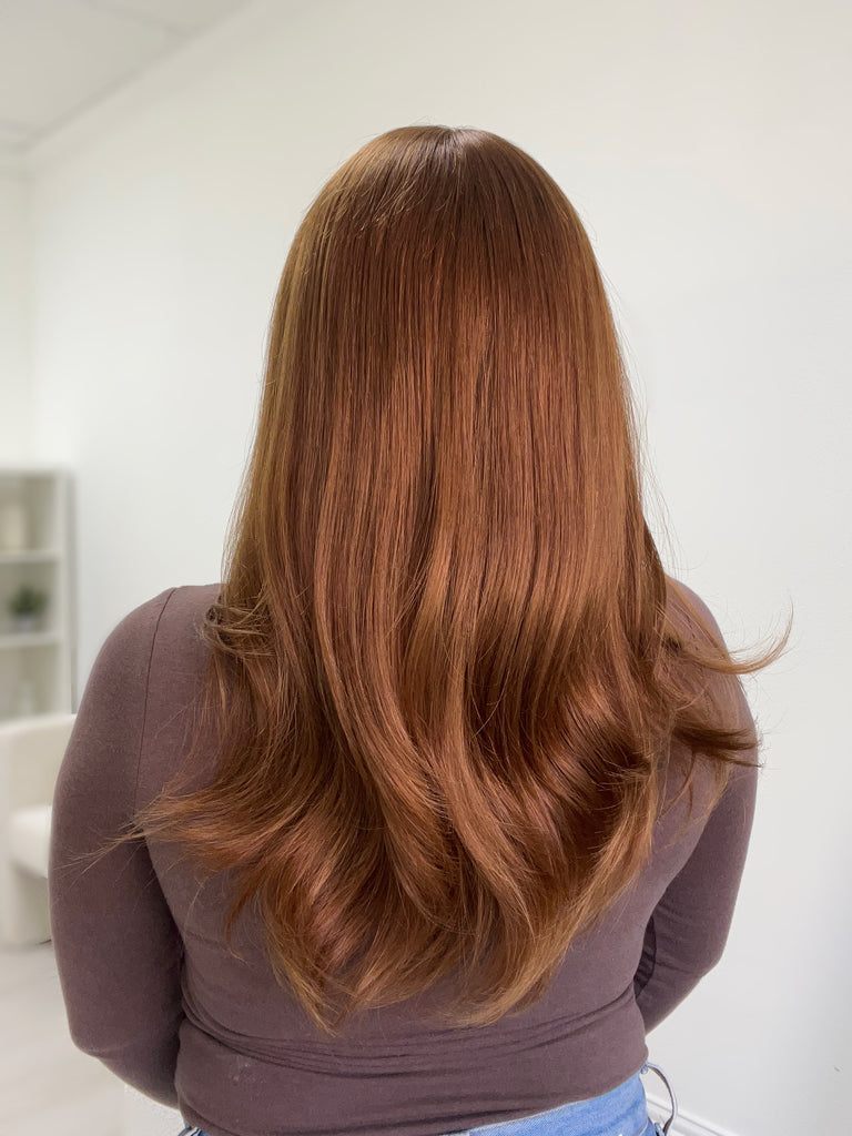 lace top human hair wig - red human hair wig - lace top wigs for women - breathable human hair wigs - affordable natural hair wigs - full coverage human hair wigs
