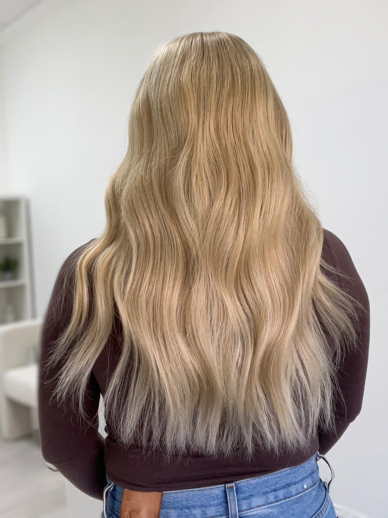  lace top human hair wig - blonde human hair wig - lace top wigs for women - breathable human hair wigs - affordable natural hair wigs - full coverage human hair wigs
