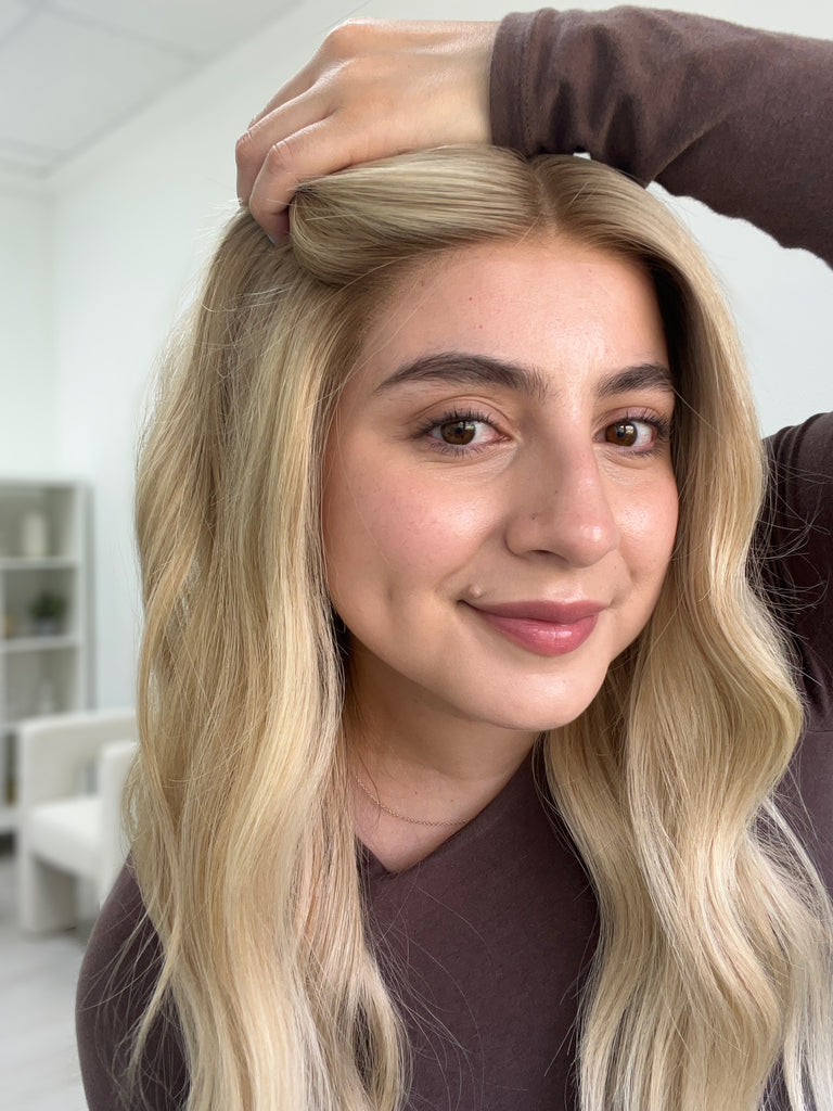 lace top human hair wig - blonde human hair wig - lace top wigs for women - breathable human hair wigs - affordable natural hair wigs - full coverage human hair wigs
