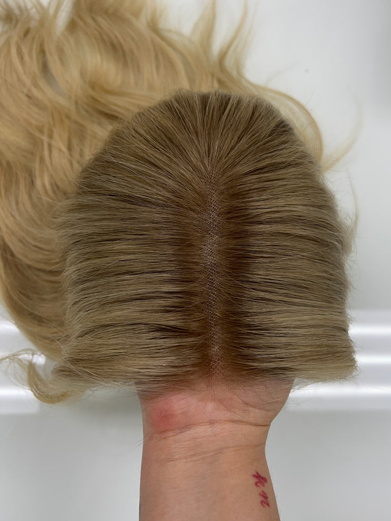  lace top human hair wig - blonde human hair wig - lace top wigs for women - breathable human hair wigs - affordable natural hair wigs - full coverage human hair wigs
