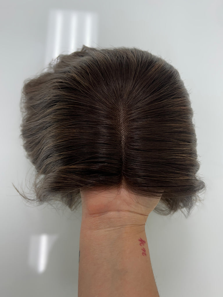 lace top human hair wig - brunette human hair wig - lace top wigs for women - breathable human hair wigs - affordable natural hair wigs - full coverage human hair wigs
