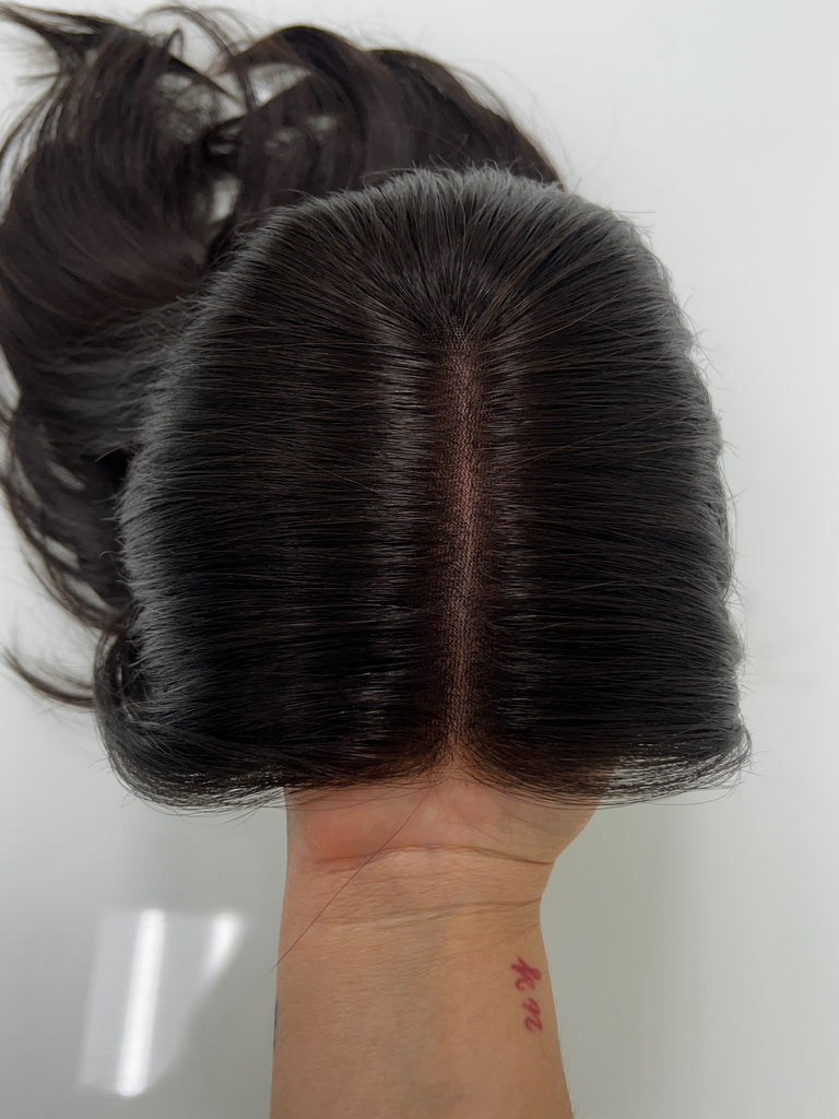  lace top human hair wig - brunette human hair wig - lace top wigs for women - breathable human hair wigs - affordable natural hair wigs - full coverage human hair wigs
