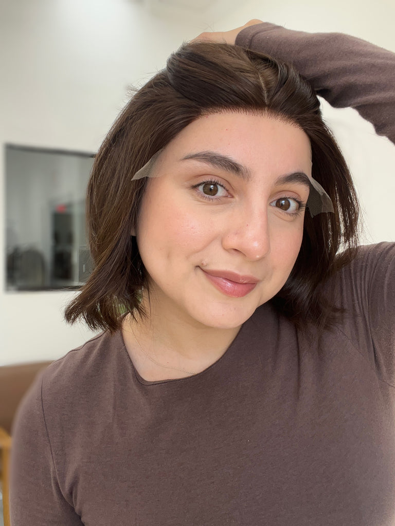 silk top lace front wig - lace front wig - lightly worn wig - preloved wig - wigs for women - affordable natural hair wigs - buy used wigs 
